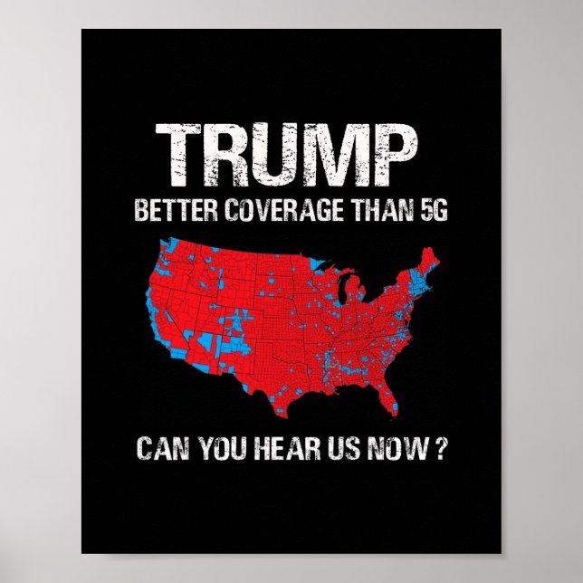Affiche Trump a une meilleure couverture que la carte élec (Devant)