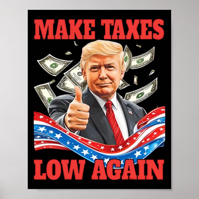Affiche Trump abaisse encore les impôts pour faire baisser (Devant)