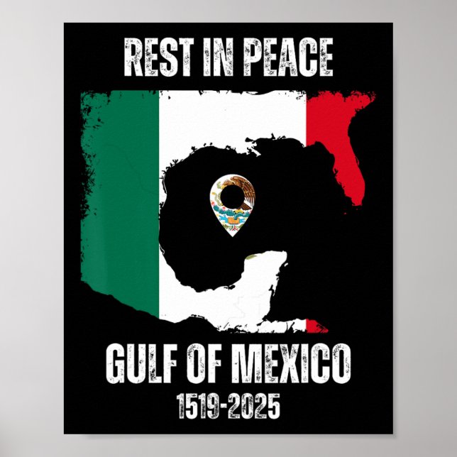 Affiche Trump Amérique Déchirure Golfe Du Mexique Présiden (Devant)