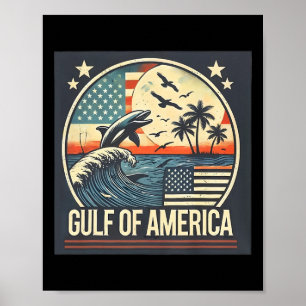 Affiche Trump Amérique du Golfe Mexique Président Trump 1