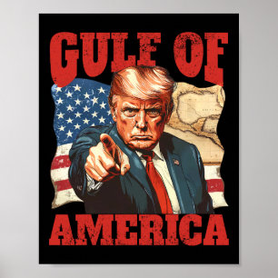 Affiche Trump Amérique du Golfe Mexique Président Trump 20