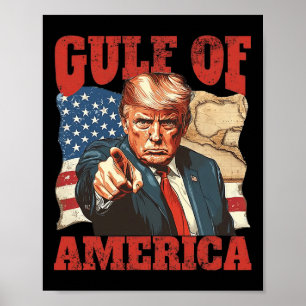 Affiche Trump Amérique du Golfe Mexique Président Trump 4