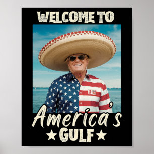Affiche Trump Amérique du Golfe Mexique président Trump So