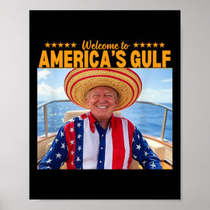 Affiche Trump Amérique du Golfe Mexique président Trump So