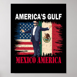 Affiche Trump Amérique du Golfe Mexique président Trump So