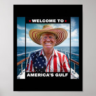 Affiche Trump Amérique du Golfe Mexique président Trump So