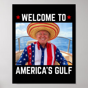 Affiche Trump Amérique du Golfe Mexique président Trump So