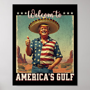 Affiche Trump Amérique du Golfe Mexique président Trump So