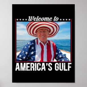 Affiche Trump Amérique du Golfe Mexique président Trump So