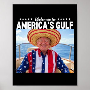Affiche Trump Amérique du Golfe Mexique président Trump So