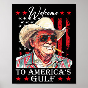 Affiche Trump Amérique du Golfe Mexique président Trump So