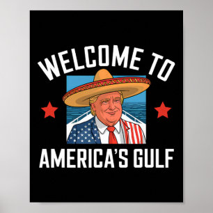 Affiche Trump Amérique du Golfe Trump et Trump Président M