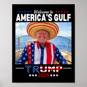 Affiche Trump Amérique golfe Mexique Président Trump Sombr