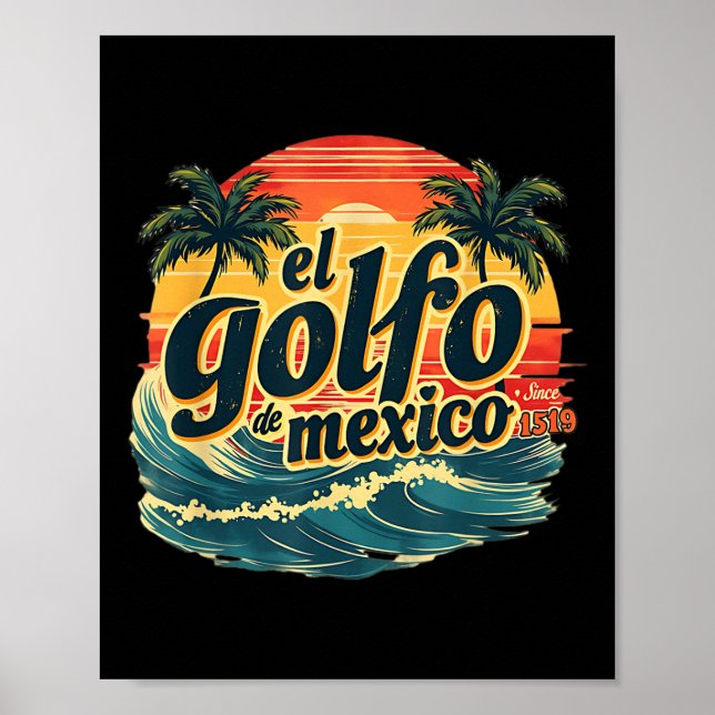 Affiche Trump Amériques Golfe Mexique El Golfo De Mexique (Devant)