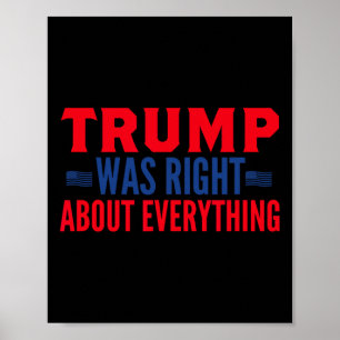Affiche Trump avait raison sur tout 13 