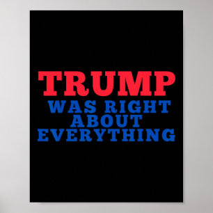 Affiche Trump avait raison sur tout _2