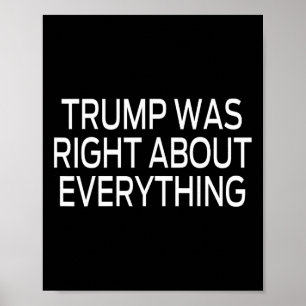 Affiche Trump avait raison sur tout _5