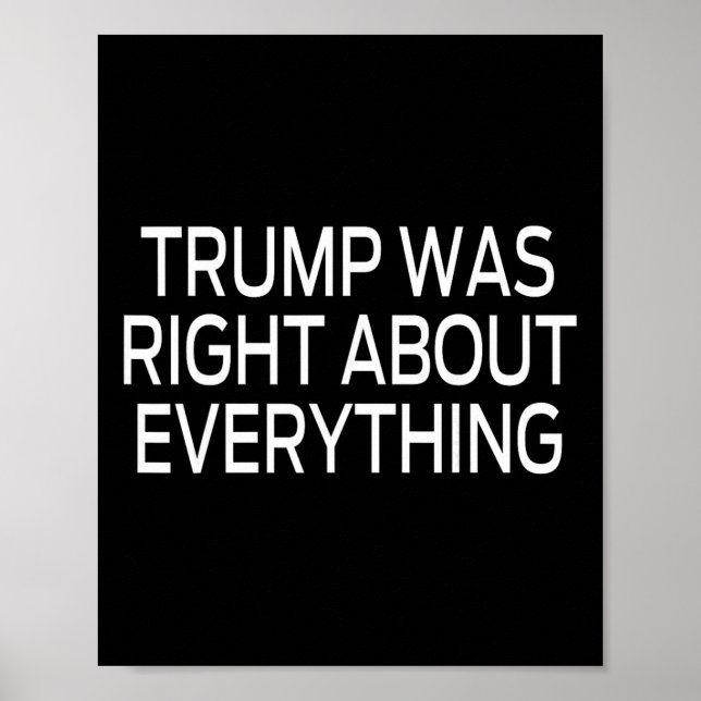 Affiche Trump avait raison sur tout _5  (Devant)