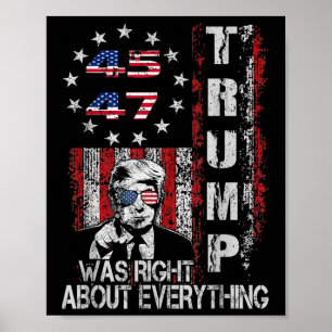 Affiche Trump avait raison sur tout le drapeau américain 4
