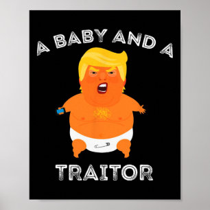 Affiche Trump Baby Et Un Mème De Traître Drôle