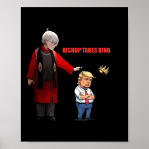 Affiche Trump Bishop Budde prend le roi