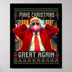 Affiche Trump Bubble Gum Rendre Noël Great Again Pull Ugly