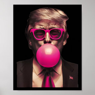 Affiche Trump Bubble Gum Rose 2