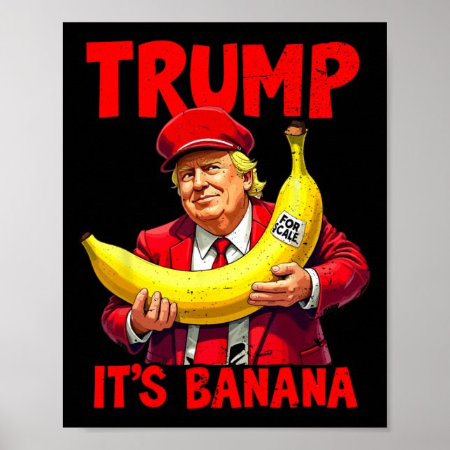 Affiche Trump C'est Nana (pour l'échelle) Mème drôle (Devant)