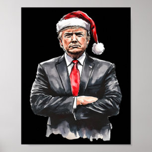 Affiche Trump Christmas Santa Hat Daddy's Home Election 20
