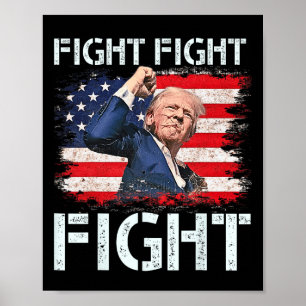 Affiche Trump Combat Combattre Les Signaux Trump Aux Améri