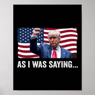 Affiche Trump Comme Je L'Ai Dit Trump Son Discours Trump V