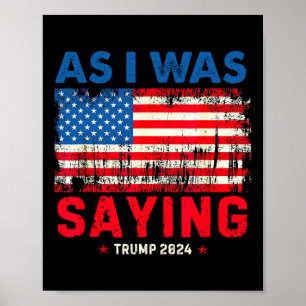 Affiche Trump Comme Je L'Ai Dit Trump Son Discours Trump V