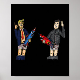Affiche Trump contre Kim Jong-un 2020 Quelle fusée est la 