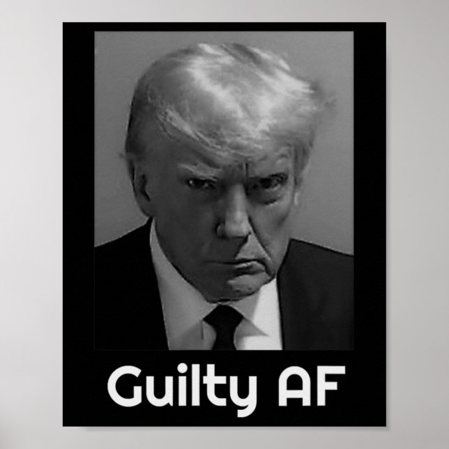 Affiche Trump coupable Af  (Devant)
