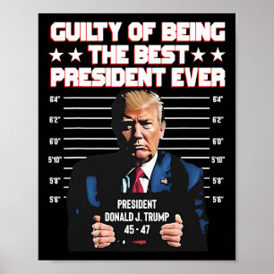 Affiche Trump coupable d'être le meilleur président de tou