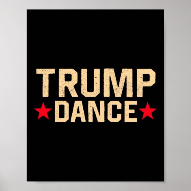 Affiche Trump Dance 2024 Qr 4547 Funny Trump Dancing Code (Devant)