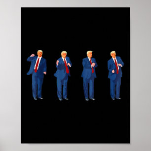 Affiche Trump Dance 4 juillet Trump 2025