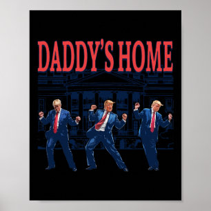 Affiche Trump Dance Daddy's Home Retro