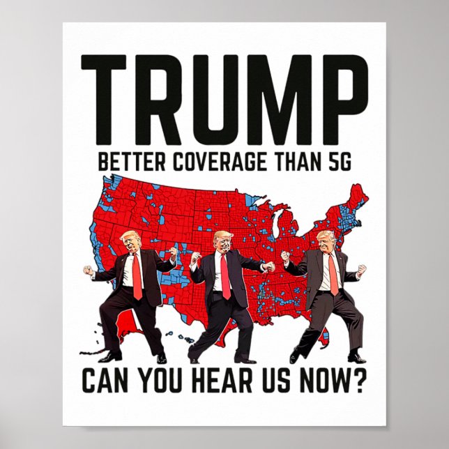 Affiche Trump Dance Meilleure Couverture Que 5g Pouvez-Vou (Devant)