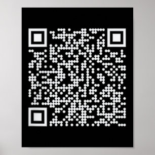 Affiche Trump Dance Qr drôle Président Trump Code de danse