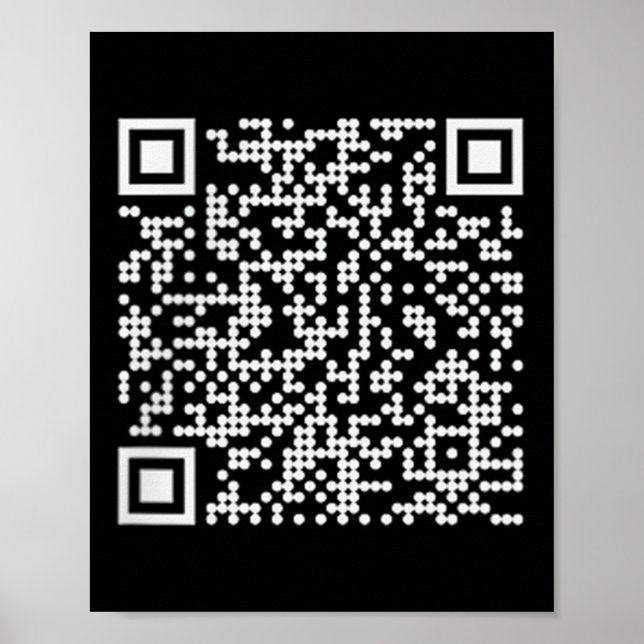 Affiche Trump Dance Qr drôle Président Trump Code de danse (Devant)