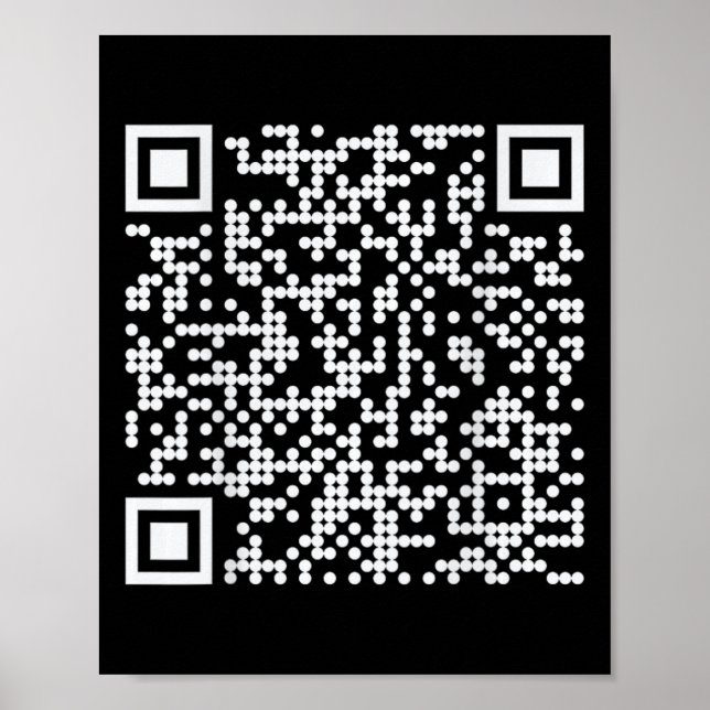 Affiche Trump Dance Qr Funny President Dance Code (retour) (Devant)