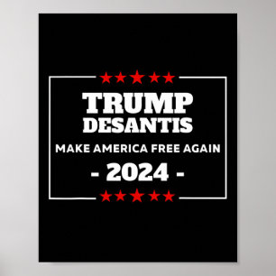Affiche Trump Desantis Faire de l'Amérique la Floride Élec