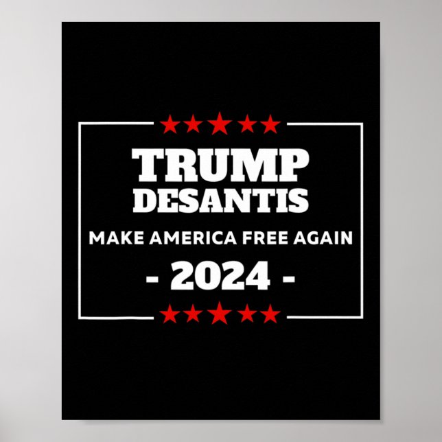 Affiche Trump Desantis Faire de l'Amérique la Floride Élec (Devant)