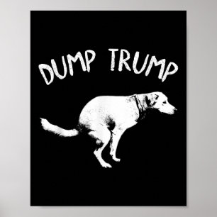 Affiche Trump Dog Pooping Dump