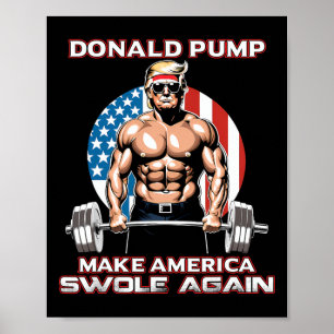 Affiche Trump Donald Pump fait renouer l'Amérique