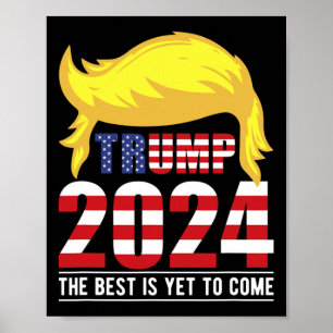 Affiche Trump Drapeau Usa-le Meilleur Est à Venir-donald T