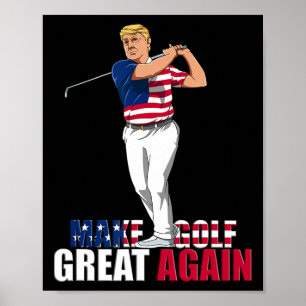 Affiche Trump - Drôle cadeau Golf