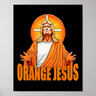 Affiche Trump drôle de Jésus