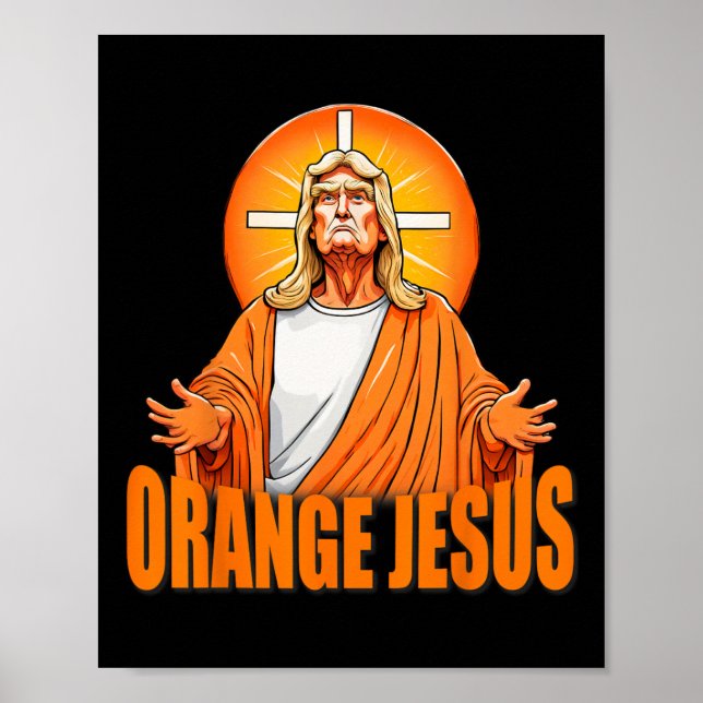 Affiche Trump drôle de Jésus (Devant)